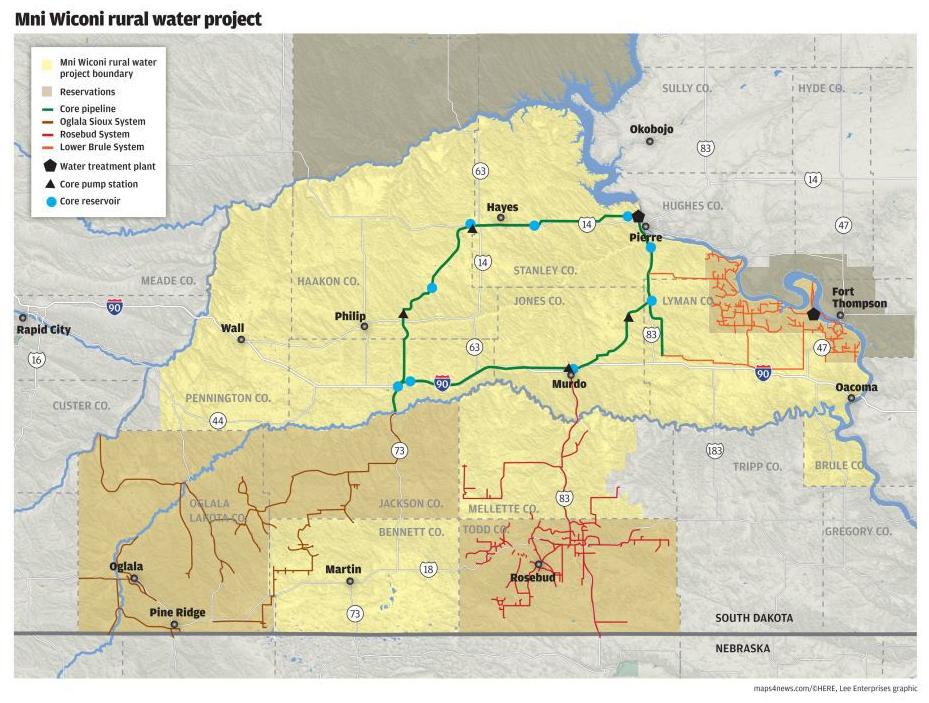 Mni Wiconi pipeline map